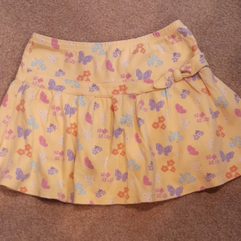 Yellow Floral & Butterfly Girls' Skirt, So Cute! Gymboree Girls Size 6